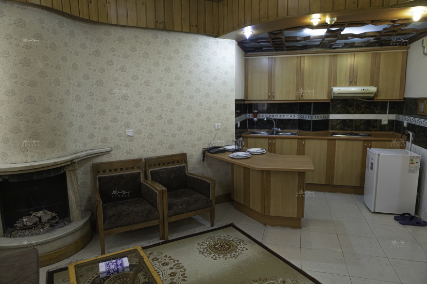 آشپزخانه آپارتمان ها هتل آپارتمان شبستان مشهد